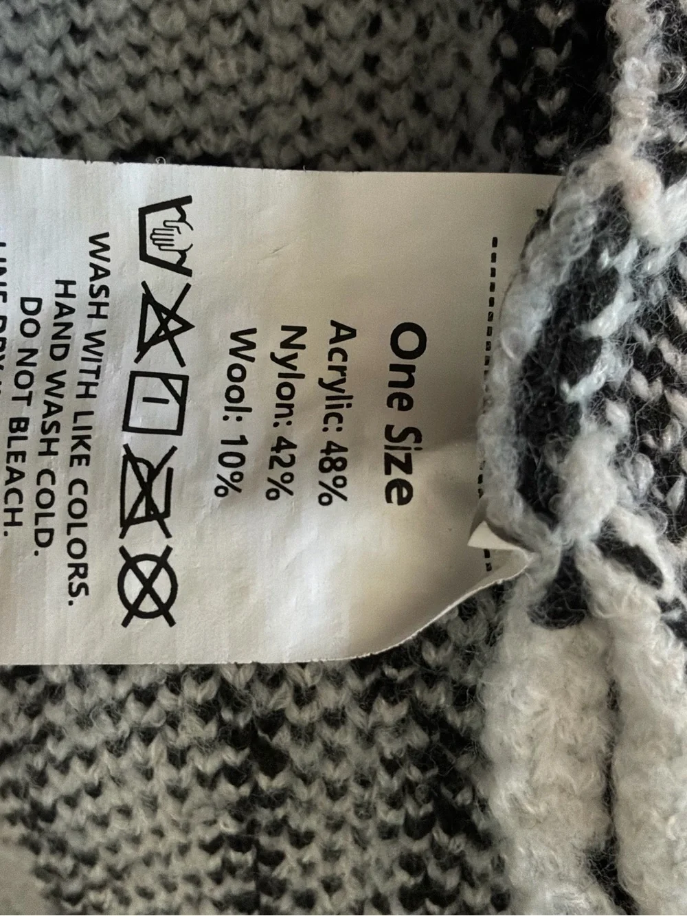 Quirky White & Black Knit Cardigan Jacket